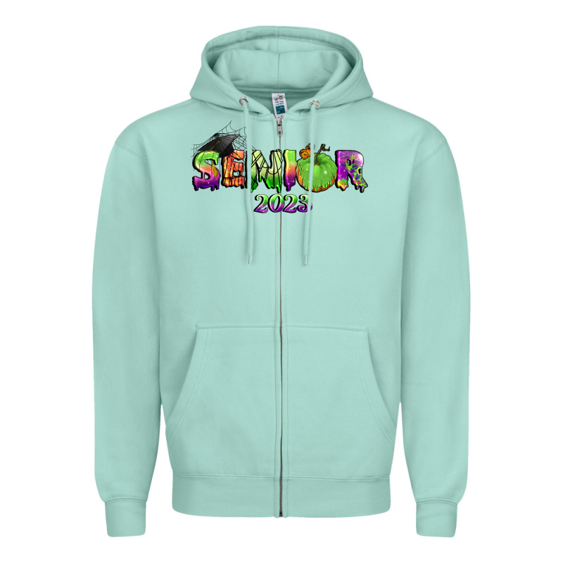 Senior 2023 Halloween Zipper Hoodie by BundleAndBundleShop | Teevron