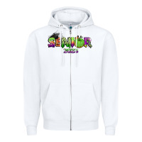 White senior 2023 halloween Zipper Hoodie - BundleAndBundleShop
