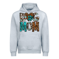 Heather Grey dog mom Urban Hoodie - OliviaCreatesArt
