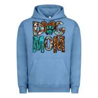 Pigment Pebble Blue dog mom Urban Hoodie - OliviaCreatesArt
