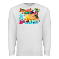 Oatmeal Heather summer camp Premium Sweatshirt - NancyCooperArtShop