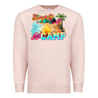 Pale Pink summer camp Premium Sweatshirt - NancyCooperArtShop
