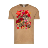 Vintage Camel valentines day skeleton Vintage Tee - NancyCooperArtShop