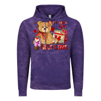 Cloud Purple give you self love Vintage Hoodie - AdoDesignShop