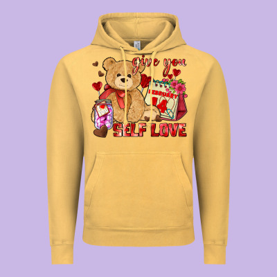 Give You Self Love Vintage Hoodie Designed By Adodesignshop