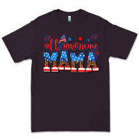 Plum all american mama Premium Tee - AdoDesignShop