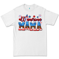White all american mama Premium Tee - AdoDesignShop