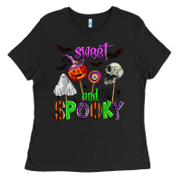 Black sweet and spooky Ladies Tee - Zillion Design Studio