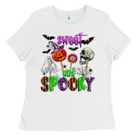 White sweet and spooky Ladies Tee - Zillion Design Studio