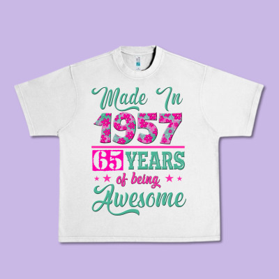 Made In 1957, 65 Years Of Being Awesome Kopya Urban Heavy Tee Designed By Jasminsmagicworld