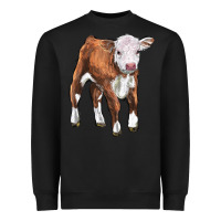 Black hereford calf Heavyweight Sweatshirt - LillyAllenDesigns
