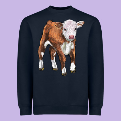 Hereford Calf Heavyweight Sweatshirt Designed By Lillyallendesigns