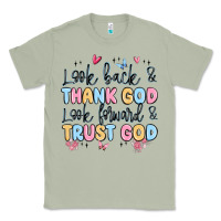Matcha look back and thank god look forward and trust god Classic Tee - MaliasSmallBusiness
