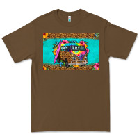 Cacao hippie van floral skinny metal can holder Premium Tee - HRA Design Shop