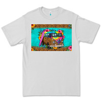 Dove Grey hippie van floral skinny metal can holder Premium Tee - HRA Design Shop