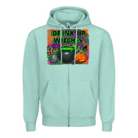 Seafoam drink up witches Zipper Hoodie - BundleAndBundleShop