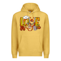 Antique Gold Thanksgiving love Nurse Premium Hoodie - NancyCooperArtShop