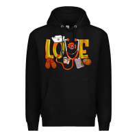 Black Thanksgiving love Nurse Premium Hoodie - NancyCooperArtShop