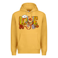 Mustard Thanksgiving love Nurse Premium Hoodie - NancyCooperArtShop