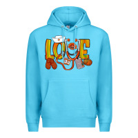Ocean Blue Thanksgiving love Nurse Premium Hoodie - NancyCooperArtShop