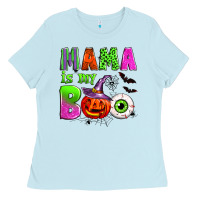 Baby Blue mama is my boo Ladies Tee - Zillion Design Studio