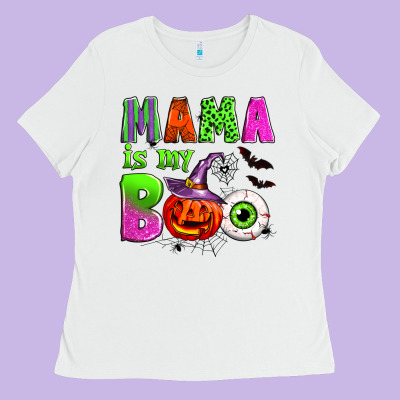 Mama Is My Boo Ladies Tee Designed By Zillion Design Studio