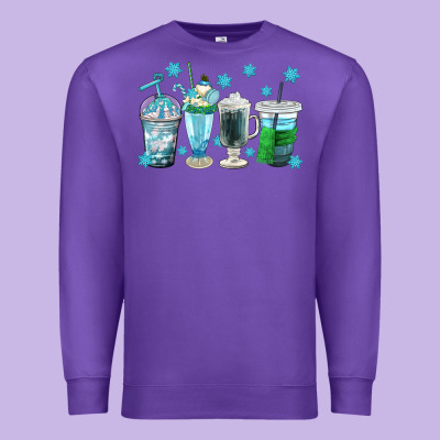 Winter Coffee Cup Premium Sweatshirt Designed By Texasbilliewilder