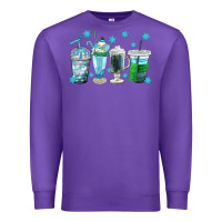 Purple winter coffee cup Premium Sweatshirt - texasbilliewilder