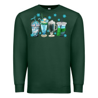 Sports Green winter coffee cup Premium Sweatshirt - texasbilliewilder