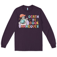 Plum death by book hangover Long Sleeve Tee - MaliasSmallBusiness