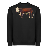 Black hereford bull Heavyweight Sweatshirt - LillyAllenDesigns