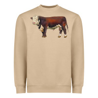 Mushroom hereford bull Heavyweight Sweatshirt - LillyAllenDesigns