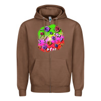 Chestnut halloween candy  patches Zipper Hoodie - BundleAndBundleShop
