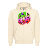 Sandshell halloween candy  patches Zipper Hoodie - BundleAndBundleShop