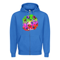 True Royal halloween candy  patches Zipper Hoodie - BundleAndBundleShop