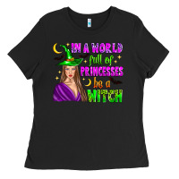 Black in a world full of princesses be a witch Ladies Tee - Zillion Design Studio