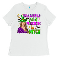 White in a world full of princesses be a witch Ladies Tee - Zillion Design Studio