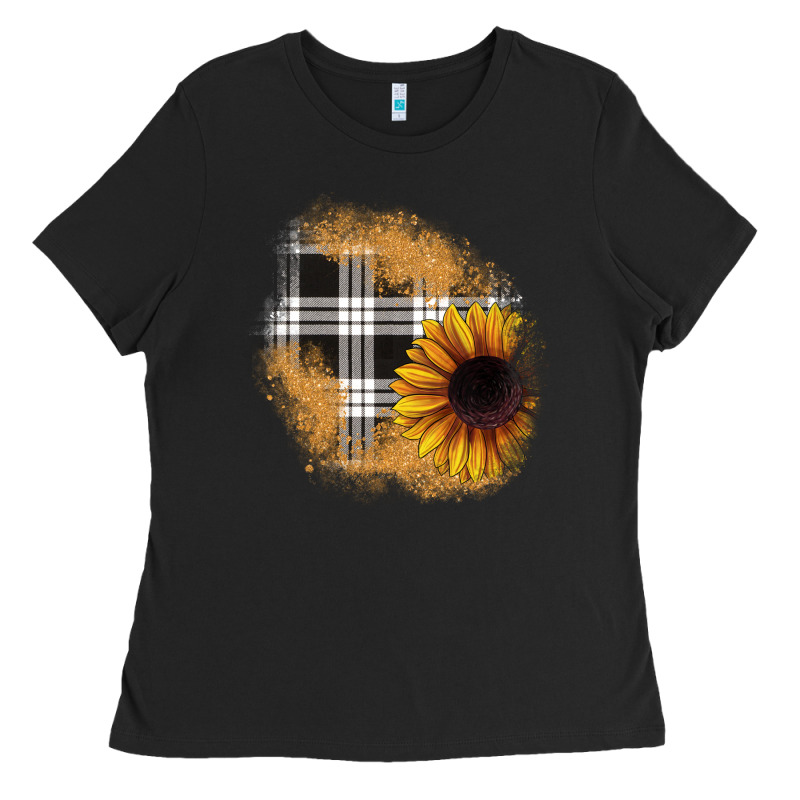Sunflower Christmas Patch Ladies Tee by JahusDesignShop | Teevron