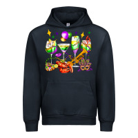 Navy mardi gras wine glasses olivia Urban Hoodie - OliviaCreatesArt
