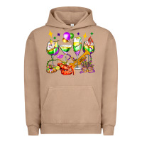 Pigment Burro mardi gras wine glasses olivia Urban Hoodie - OliviaCreatesArt