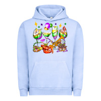Pigment Grape Ice mardi gras wine glasses olivia Urban Hoodie - OliviaCreatesArt