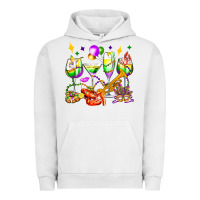 Mardi Gras Wine Glasses Olivia Urban Hoodie | Teevron