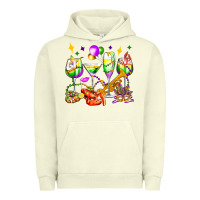 Pigment Pistachio mardi gras wine glasses olivia Urban Hoodie - OliviaCreatesArt