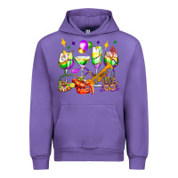 Tulip mardi gras wine glasses olivia Urban Hoodie - OliviaCreatesArt