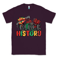 Plum we are black history Classic Tee - MaliasSmallBusiness