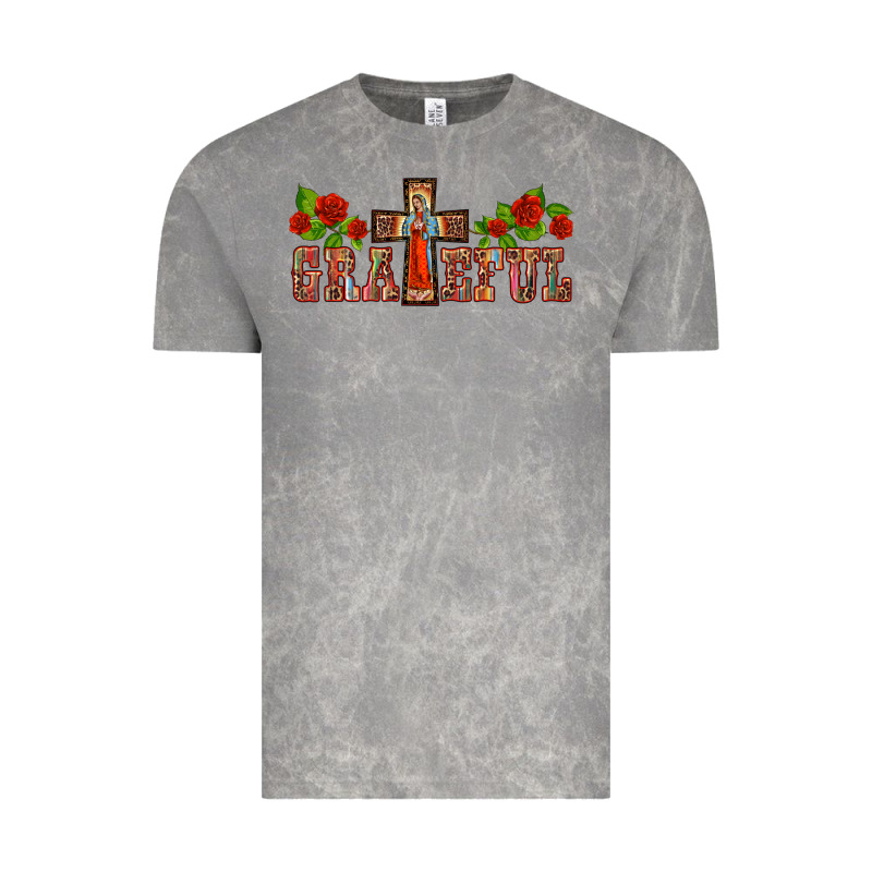 Grateful Guadalupe Cross Vintage Tee by BarkalooDesign | Teevron