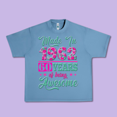 Made In 1962, 60 Years Of Being Awesome Urban Heavy Tee Designed By Jasminsmagicworld