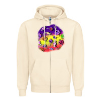 Sandshell halloween candy  patches Zipper Hoodie - BundleAndBundleShop