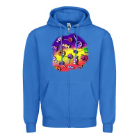 Halloween Candy  Patches Zipper Hoodie | Teevron