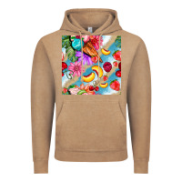 Vintage Coffee flowers ice cream fruit Vintage Hoodie - BundleAndBundleShop